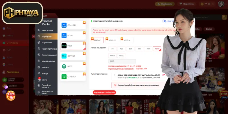 Detalyadong Gabay Para Mag deposit sa PHTAYA