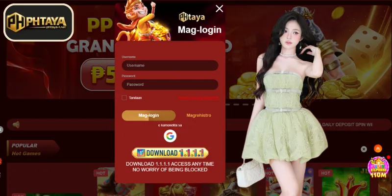 Mag login sa PHTAYA gamit ang iyong mobile phone ngayon
