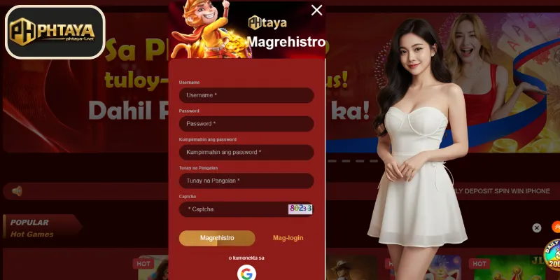 Magrehistro sa PHTAYA ngayon at tamasahin ang mga exclusive na bonuses